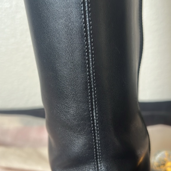 Gucci Leather with Silk Riding Boots - Picture 13 of 14